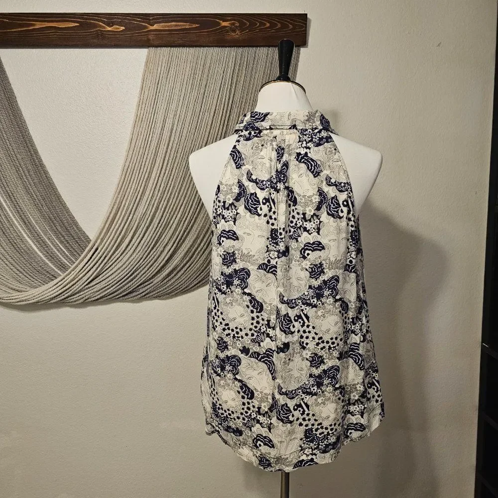 Maeve Lightweight Ruffled Racerback Tank Sz 14 - Picture 3 of 4